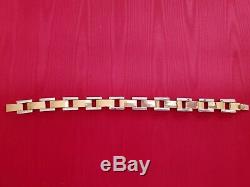 Roberto Coin 18k Yellow And White Gold Link Bracelet Unisex