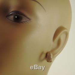 Roberto Coin 18k Yellow Gold 1.50tcw Diamond Huggie Earrings