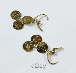 Roberto Coin 18k Yellow Gold 3-disc I Love You In 3 Languages Drop Earrings