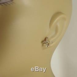 Roberto Coin 18k Yellow Gold. 40tcw Diamond X Earrings