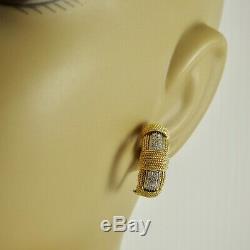 Roberto Coin 18k Yellow Gold. 64tcw Opera Diamond Earrings
