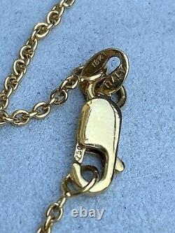 Roberto Coin 18k Yellow Gold Amethyst Gemstone Necklace Pendant 18 Adjustable