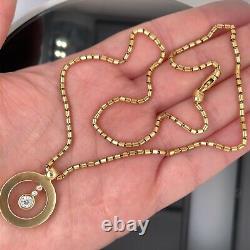 Roberto Coin 18k Yellow Gold Cento Diamond Pendant Necklace $4600 Retail