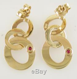 Roberto Coin 18k Yellow Gold Chic And Shine Cirlce Drop Earrings