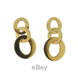 Roberto Coin 18k Yellow Gold Chic And Shine Triple Cirlce Drop Earrings