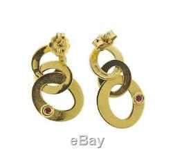 Roberto Coin 18k Yellow Gold Chic And Shine Triple Cirlce Drop Earrings