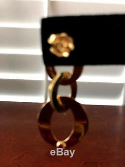 Roberto Coin 18k Yellow Gold Chic & Shine Triple Cirlce Drop Earrings Free Ship