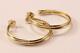 Roberto Coin 18k Yellow Gold Crossover Hoop Earrings 1.5 Inch/38.14mm