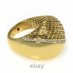 Roberto Coin 18k Yellow Gold Diamond 0.29ct Ring Sz 6.5 7771852AY65X