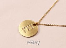 Roberto Coin 18k Yellow Gold Diamond E Letter Initial Disc Necklace Pendant