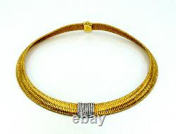 Roberto Coin 18k Yellow Gold Diamond Primavera Collar Necklace