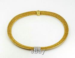 Roberto Coin 18k Yellow Gold Diamond Primavera Collar Necklace