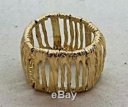 Roberto Coin 18k Yellow Gold Elephantino Ring Size 7 ½ Italy