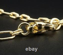 Roberto Coin 18k Yellow Gold Fancy Textured Cable Chain 20 3.5mm 15g NG897