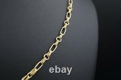 Roberto Coin 18k Yellow Gold Fancy Textured Cable Chain 20 3.5mm 15g NG897