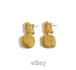 Roberto Coin 18k Yellow Gold Nugget Earrings