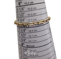 Roberto Coin 18k Yellow Gold Paperclip & Beaded-end Link Bracelet Ruby Clasp 8g