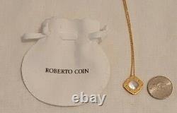 Roberto Coin 18k Yellow Gold Pois Moi Pendant Necklace NWOT Retails $1,390.00