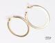 Roberto Coin 18k Yellow Gold Round Circle Flat 1.5 Inch Hoop Earrings
