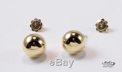 Roberto Coin 18k Yellow Gold Round Sphere Ball Shape Stud Earrings