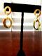Roberto Coin 18k Yellow Gold Triple Cirlce Drop Earrings Free Shipping
