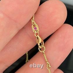 Roberto Coin 18k Yellow Gold Vintage Diamond Necklace 1/3ctw New $4200