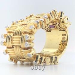 Roberto Coin 18k Yellow Gold Woven Appassionata Diamond Ring (ad1002063)