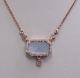 Roberto Coin 18kt Rose Gold Mother of Pearl and Diamond Pendant with14kt Chain
