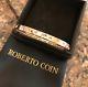 Roberto Coin 18kt Rose Gold Pois Moi Single Row Diamond Bangle Bracelet, Bnib