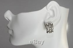 Roberto Coin 18kt White Gold Appassionata 3 row Woven Earrings