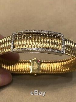 Roberto Coin 18kt Yellow Gold And Diamond Bracelet