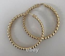 Roberto Coin 18kt Yellow Gold Bead like 2 Hoops