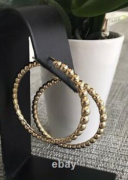 Roberto Coin 18kt Yellow Gold Bead like 2 Hoops