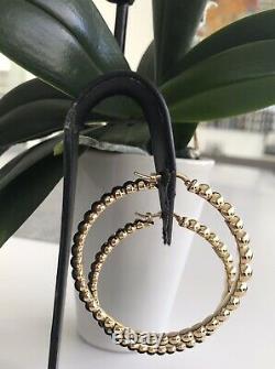 Roberto Coin 18kt Yellow Gold Bead like 2 Hoops