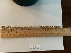 Roberto Coin 18kt Yellow Gold Link Bracelet 7.5 With Signature Ruby