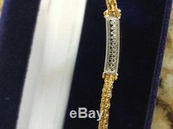 Roberto Coin 18kt gold Woven Diamond Bracelet