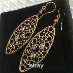 Roberto Coin 18kt yellow gold and diamond drop earrings BNIB