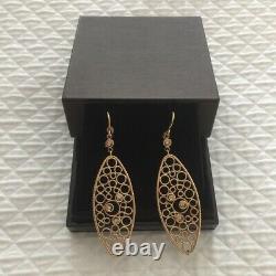 Roberto Coin 18kt yellow gold and diamond drop earrings BNIB