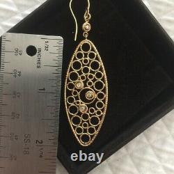 Roberto Coin 18kt yellow gold and diamond drop earrings BNIB