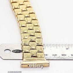 Roberto Coin 28 MM Wide Panther Bracelet Heavy 65.5 Gm 7.5 Long 18k Yellow Gold