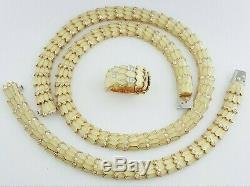 Roberto Coin 5.5 ct 18K Diamond & Enamel Viper Ring Bracelet & Necklace Rtl $55k
