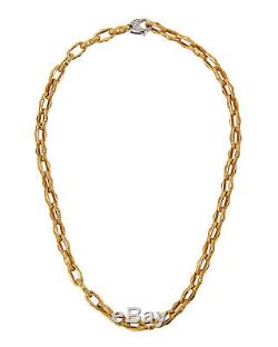 Roberto Coin Appassionata 18k Pavé Diamond Link Necklace