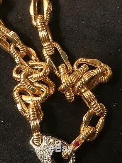 Roberto Coin Appassionata 18k Pavé Diamond Link Necklace