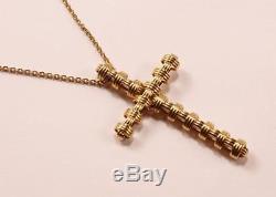Roberto Coin Appassionata 18k Yellow Gold Large Cross Necklace Pendant