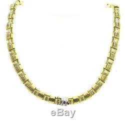 Roberto Coin Appassionata Diamond Clasp 18 Karat Yellow Gold Estate Necklace