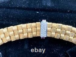 Roberto Coin Appassionata Necklace 18K Yellow Gold with Diamonds 16 $20k NEW