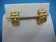 Roberto Coin Authentic Woven Design 18k Yellow Gold Huggie Earrings, 12.2 Grams
