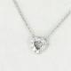 Roberto Coin Baby Heart 18k White Gold 0.11cts Diamond 18 Chain Necklace New