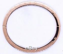 Roberto Coin Bangle Bracelet Italian 18 Karat Pink Gold Ruby Trademark Rare Type