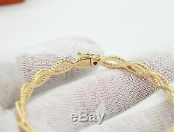 Roberto Coin Barocco 18k Yellow Gold 5mm Bangle Bracelet. Wrist Size 6